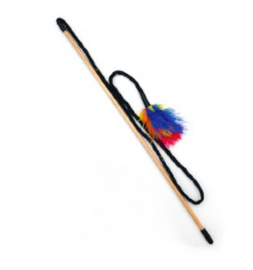 Sprogley - Cat Wand with Feathers