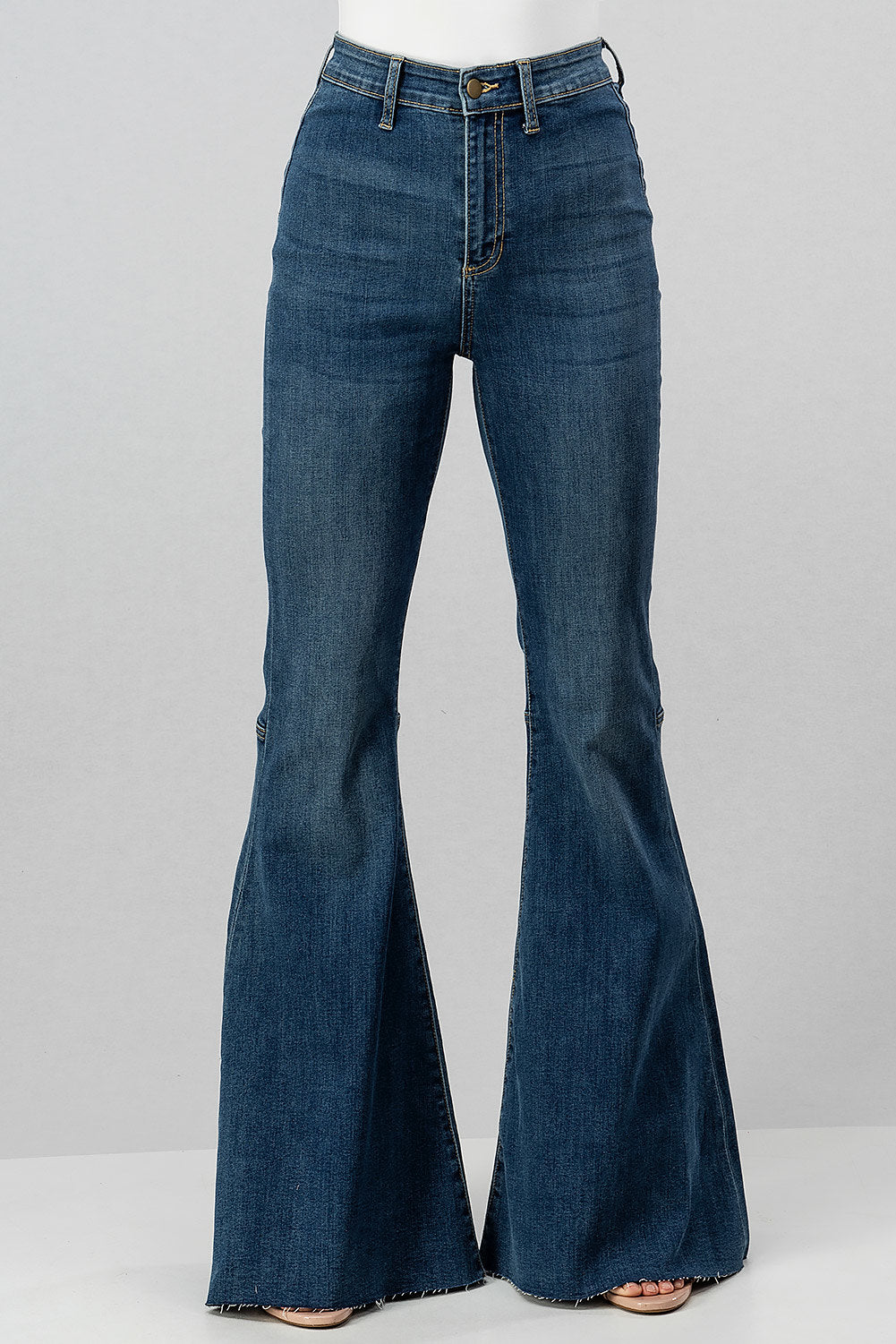 Denim Boot cut Wide Leg Jeans – Yelum Carolyn Boutique