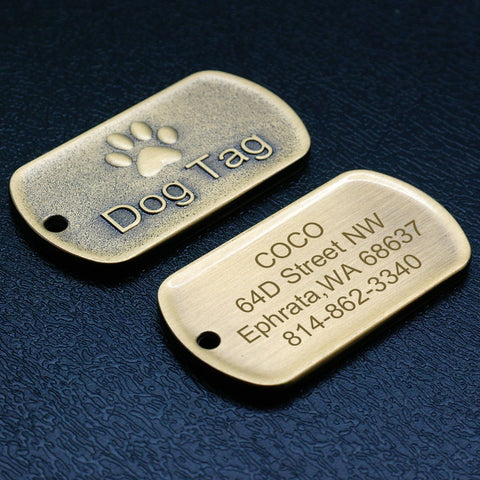 engraved dog tags