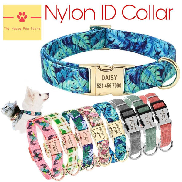 Engraved Nylon Dog Collar 0