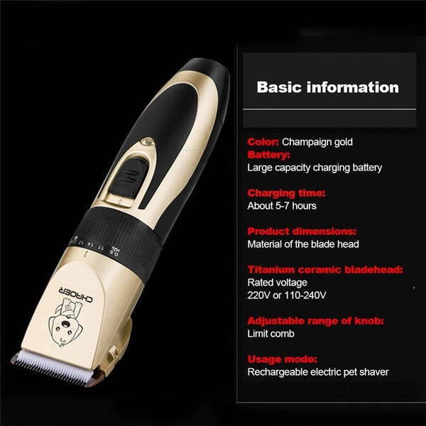 Rechargeable Pet Hair Trimmer 2