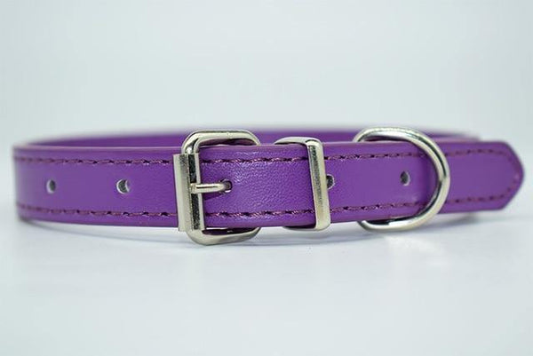 Soft Faux Leather Dog Collar 12