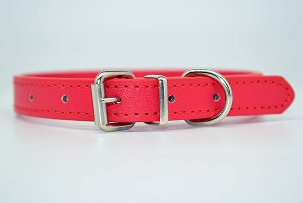Soft Faux Leather Dog Collar 7