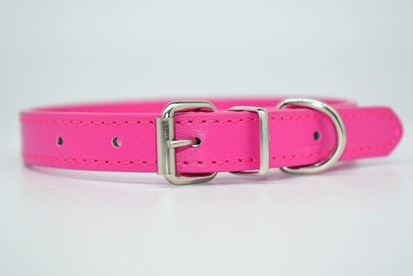 Soft Faux Leather Dog Collar 17