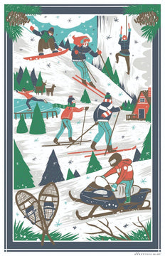 Winter Scenes Towel