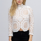 white crochet top, asilio, festival trends 2015
