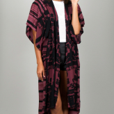 burgundy kimono, cleobella, festival trends