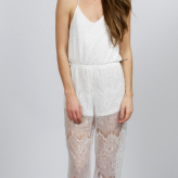white lace jumpsuit, minkpink, summer festival