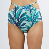 high waist bikini bottoms, fern print, somedays lovin