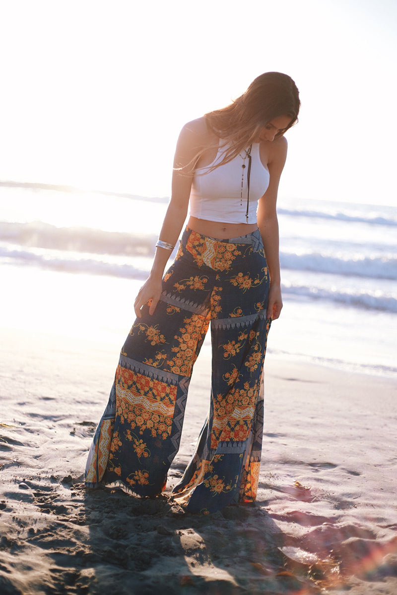 Tigerlily Katha Pants, White tank