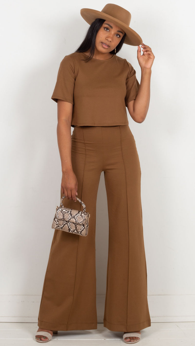 Ripley Rader Wide Leg Pant Camel Van De Vort