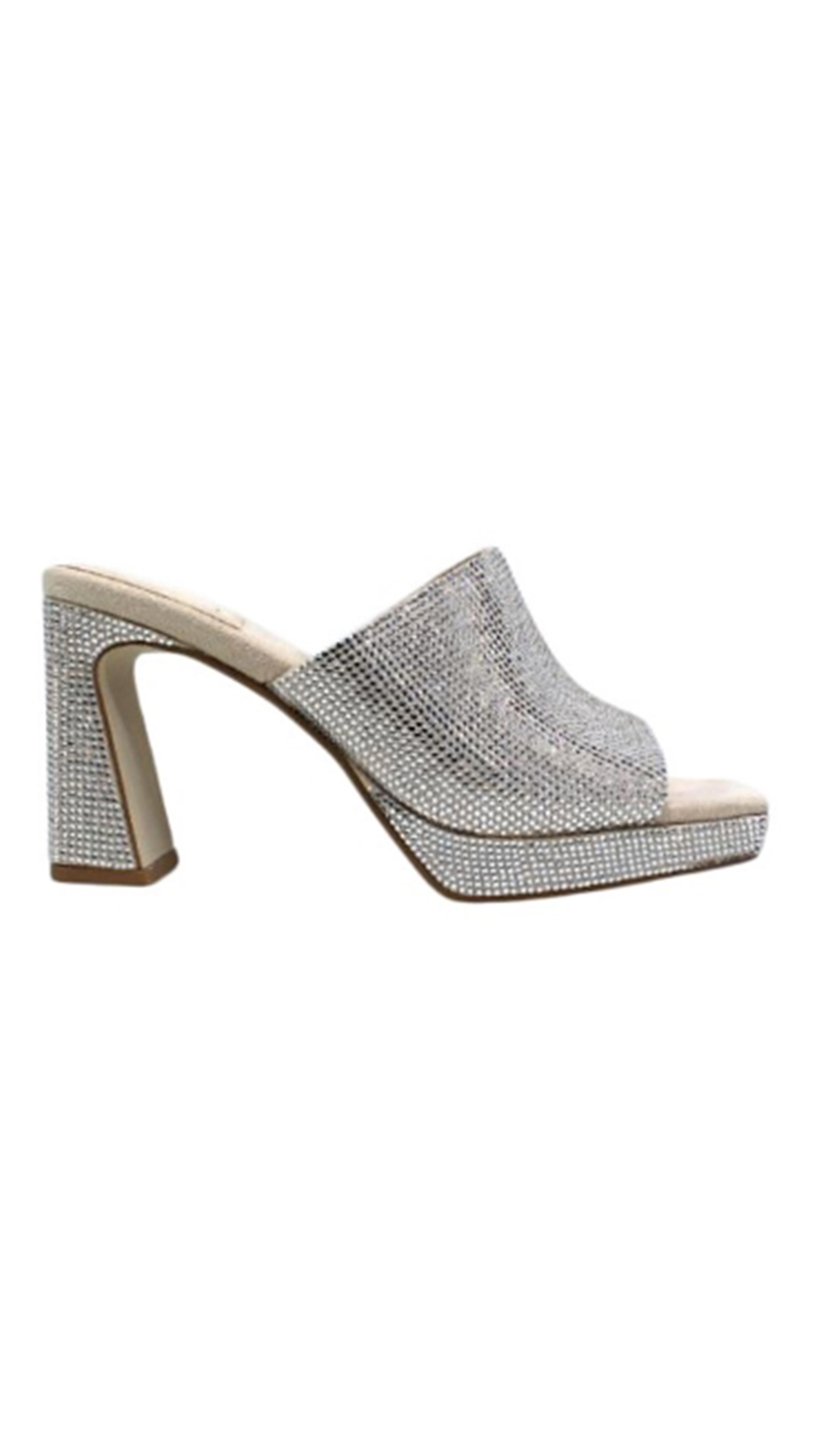 Caviar Jwl Platform - Nude Suede Champagne – Van De Vort