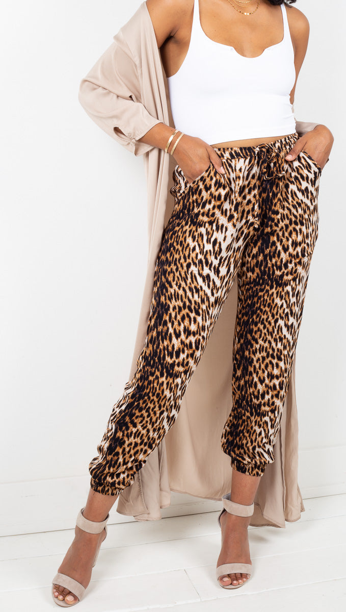 cheetah joggers