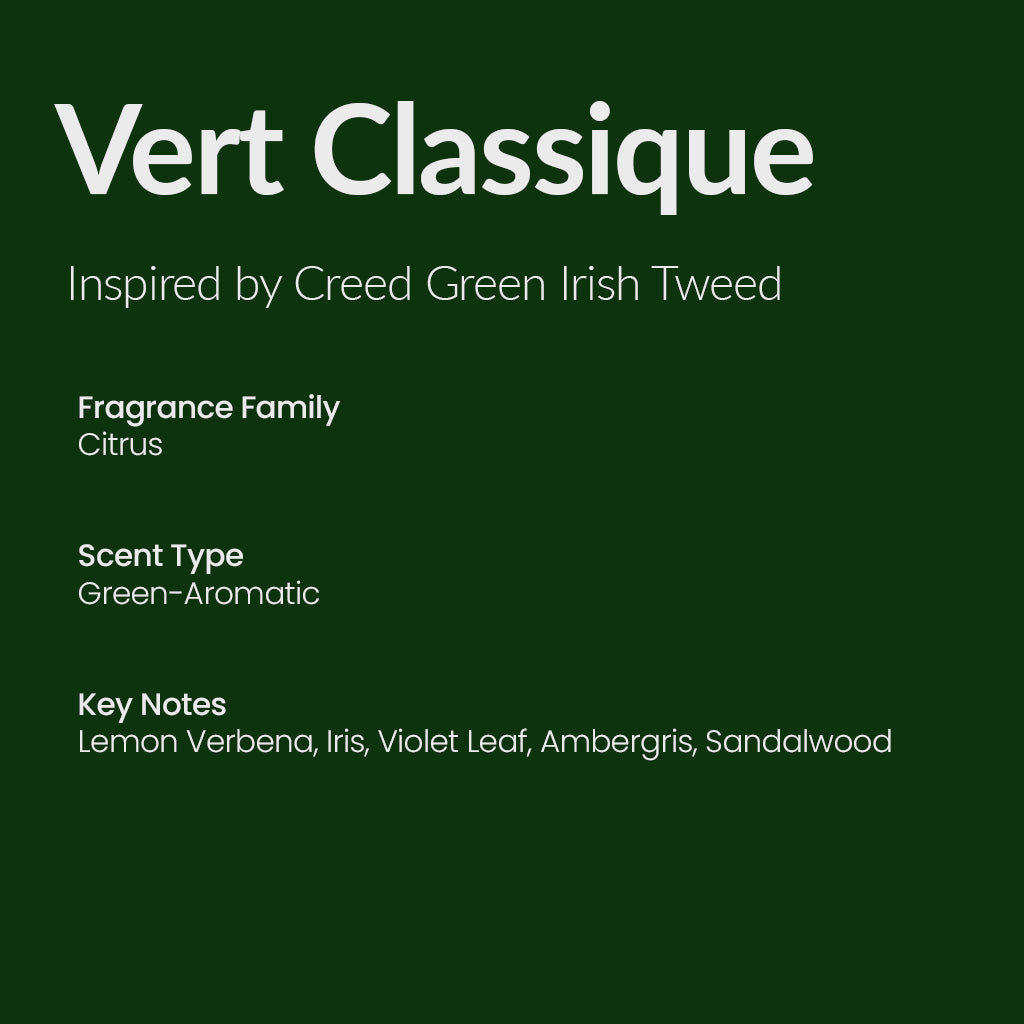 VERT CLASSIQUE Inspired by Inspired by Creed Green Irish Tweed