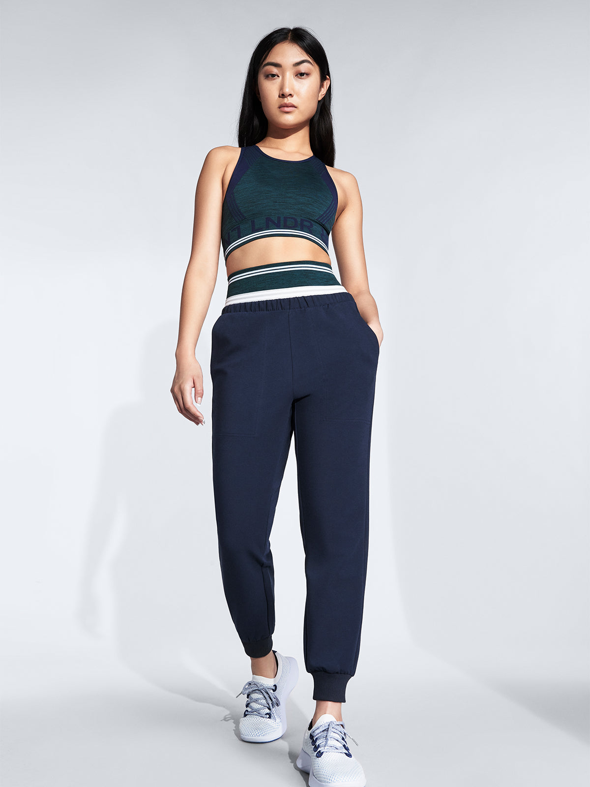 Dark Green Arctic Track Pants by LNDR for $40