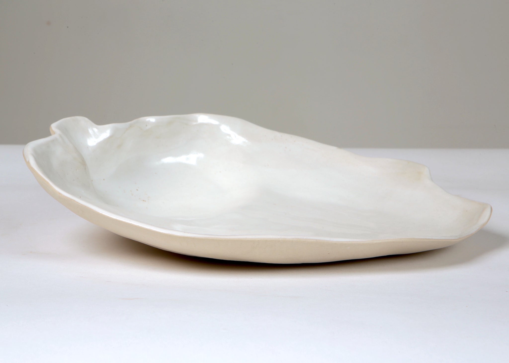 large ceramic shell bowl