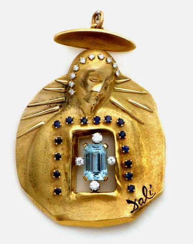 "Madonna of the Aquamarine" pendant by Salvador Dali