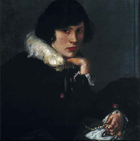 The Lady with the Amethyst - Portrait by Charles Shannon 1915