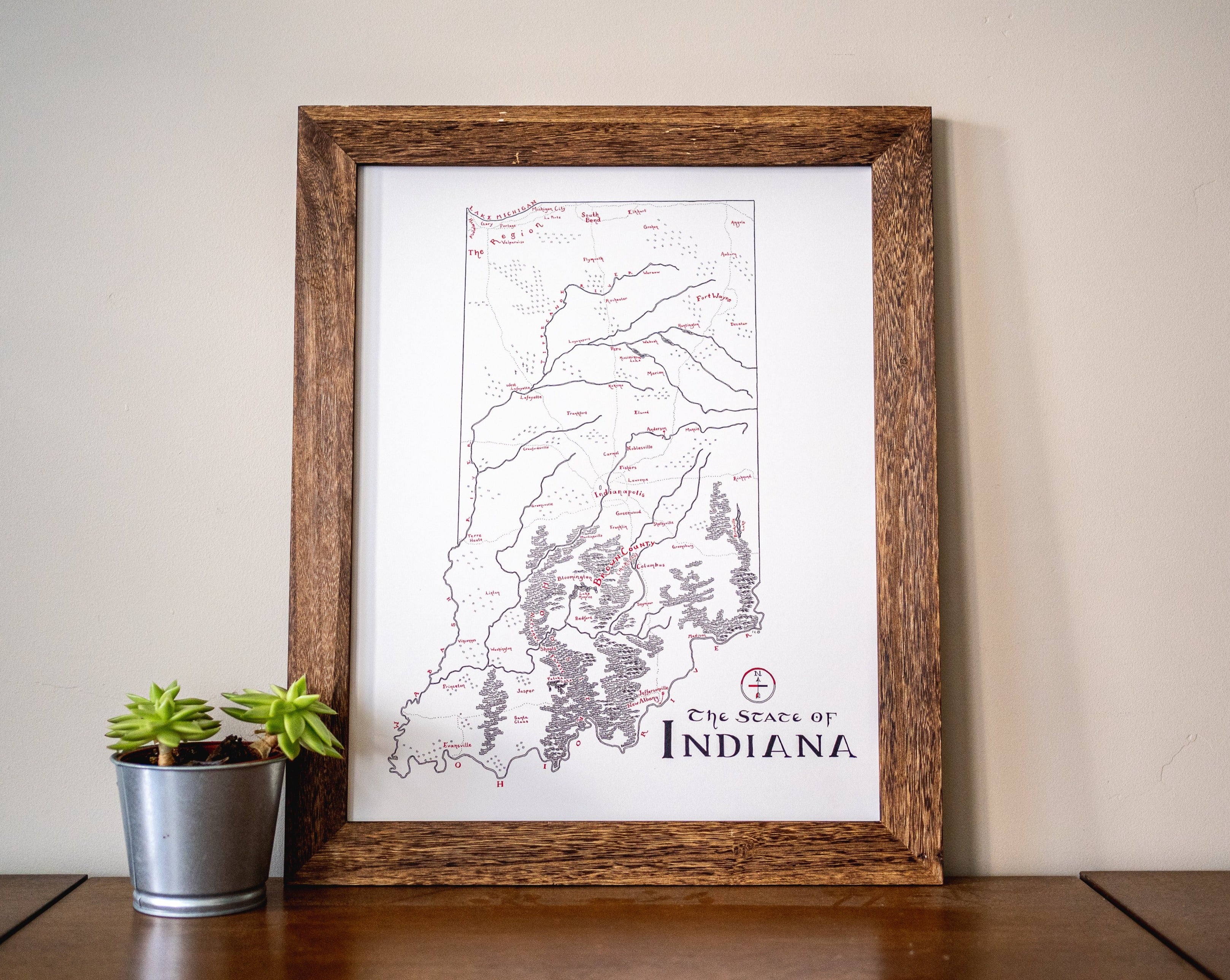 Indiana Map - Lord of Maps product image