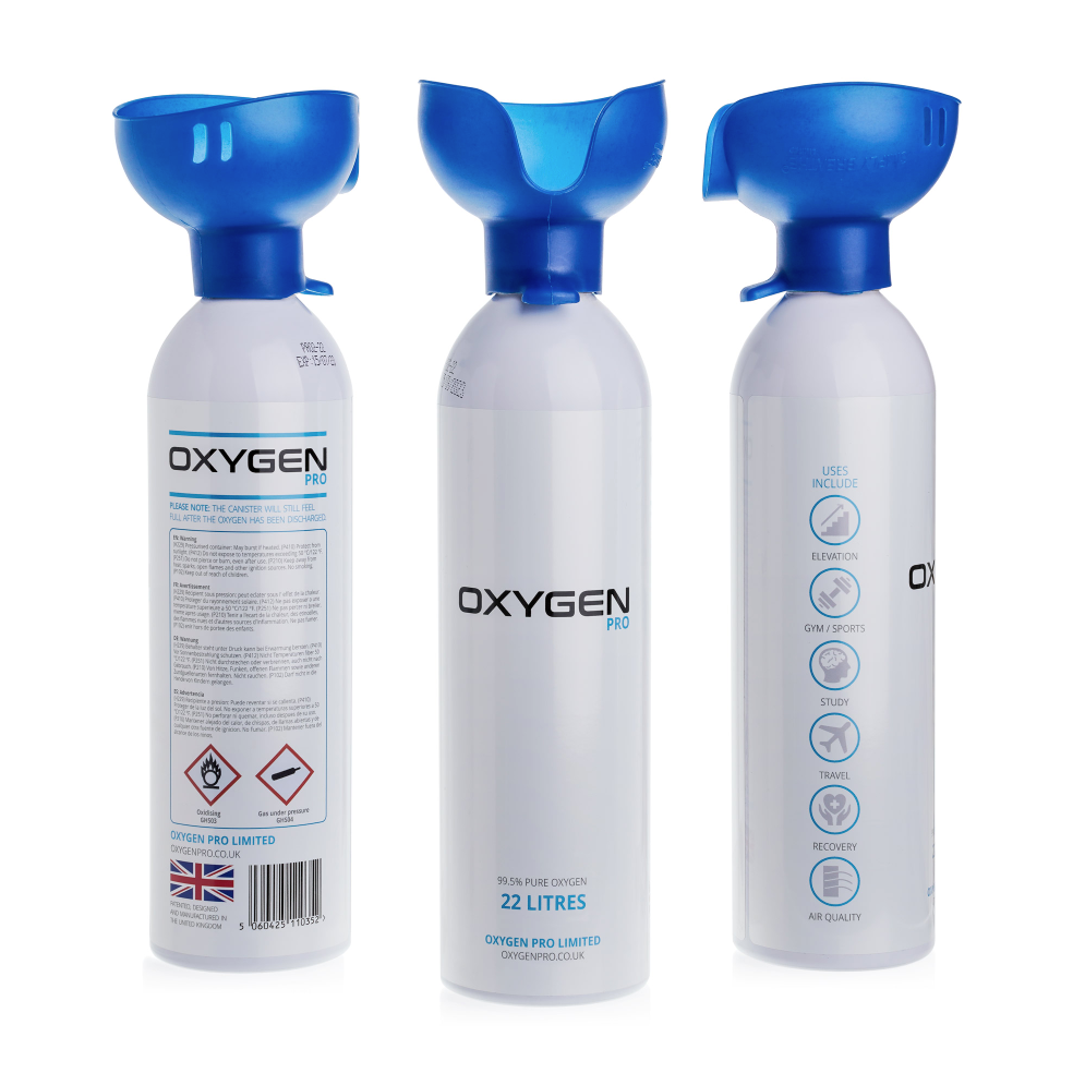 3 X 22L Oxygen Canisters With Inhaler Cups 99 5 Oxygen Pro   22b3 1200x1200 