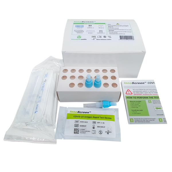 InnoScreen COVID-19 Antigen Rapid Test (Self-Test) Pack 20 - Available