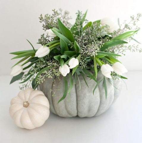 pumpkin flower centerpiece