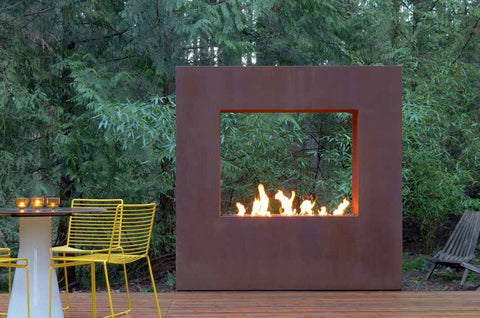 Steel Fire Pits Modern Yard Features In Denver Creative Living Creative Living