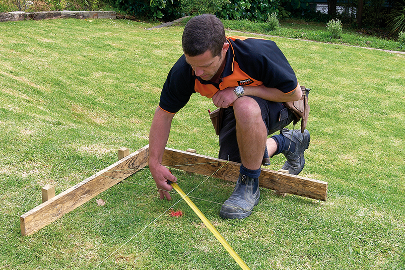 Putting up a pergola