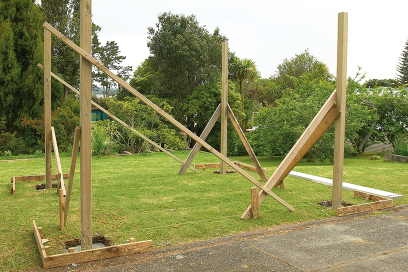 Putting up a pergola