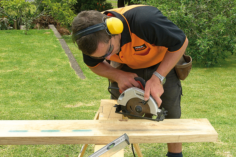 Putting up a pergola