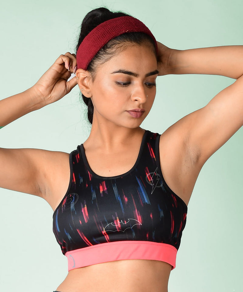 Justice League Super Heroes Sports Bra • Isha Sharma • HYPD