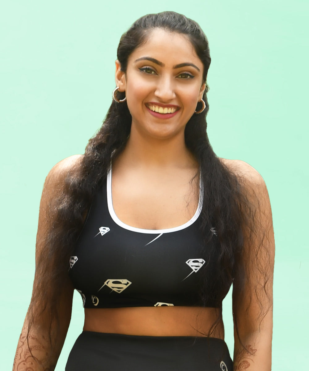 DC Comics : Superman Power Sports Bra • Isha Sharma • HYPD