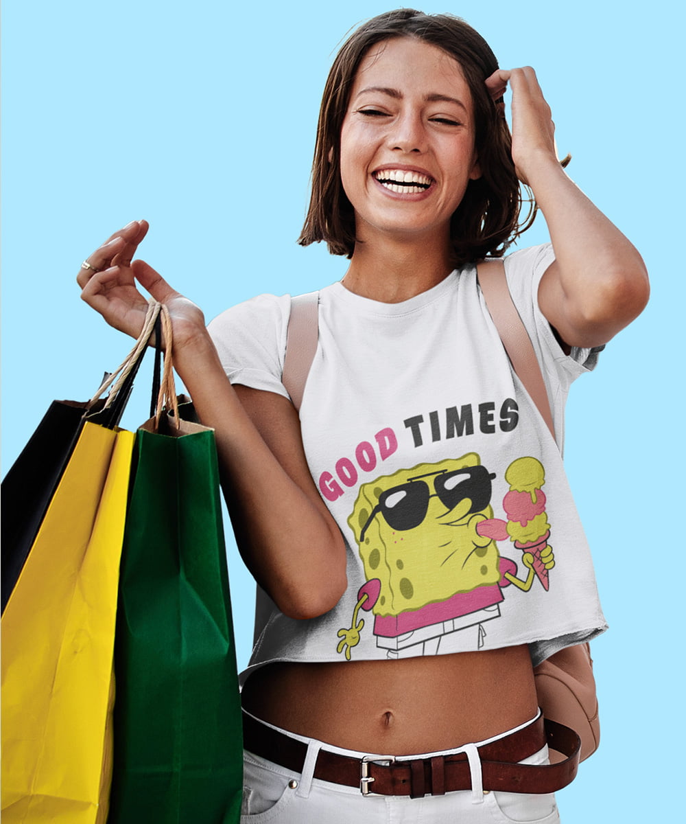 SpongeBob : Happy Life Racerback Sports Bra