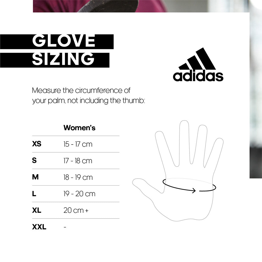 adidas womens gloves Size Guide