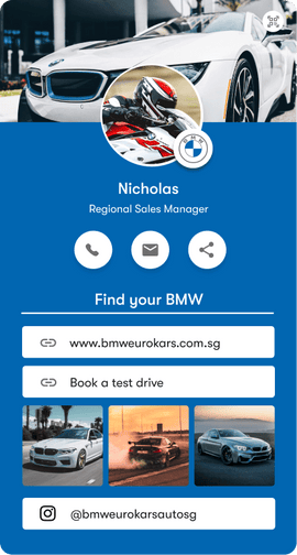 Customised Digital Profile - BMW
