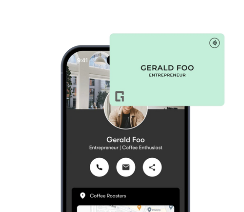 One-Tap to share your Digital Business Card via NFC to iPhones