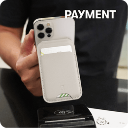 The Duo-Flip MagSafe Card Holder can be used for payments