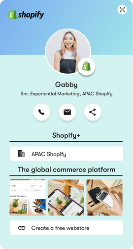 Customised Digital Profile - Shopify