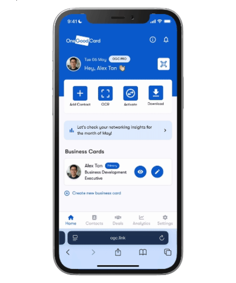 GIF showing how to upload and apply a custom logo to a profile