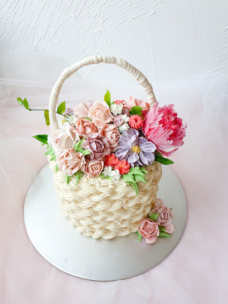Flower Basket Cake - CakeCentral.com
