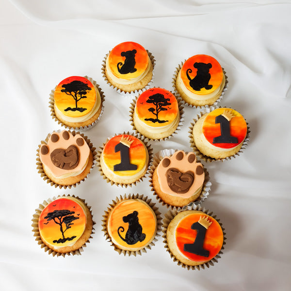 Hand Painted Lion King Cupcakes Ethereal Bakes