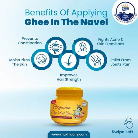 Benefits of Ghee in Navel