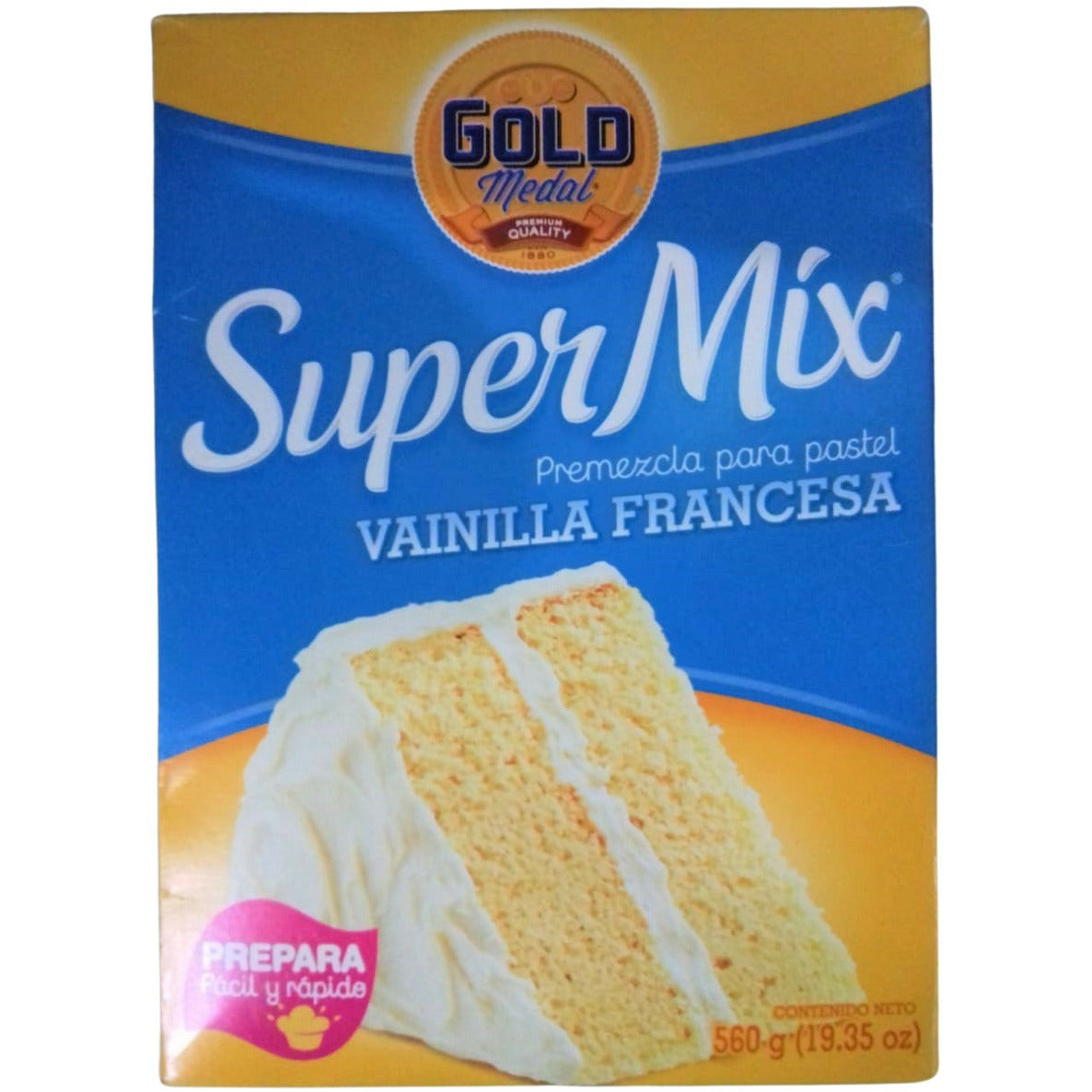 Premezcla para Pastel Gold Medal, Super Mix Vainilla Francesa, 560 gra –  Mercadito 502