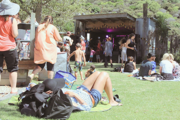 Waiheke island event space with stage