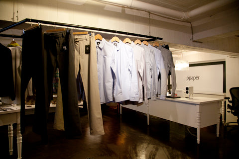PPAPER shop Outerboro apparel display
