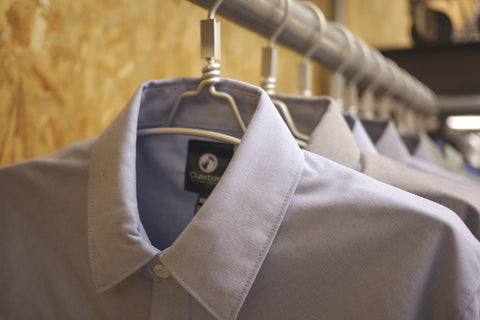 nabiis store display of Outerboro shirts close up