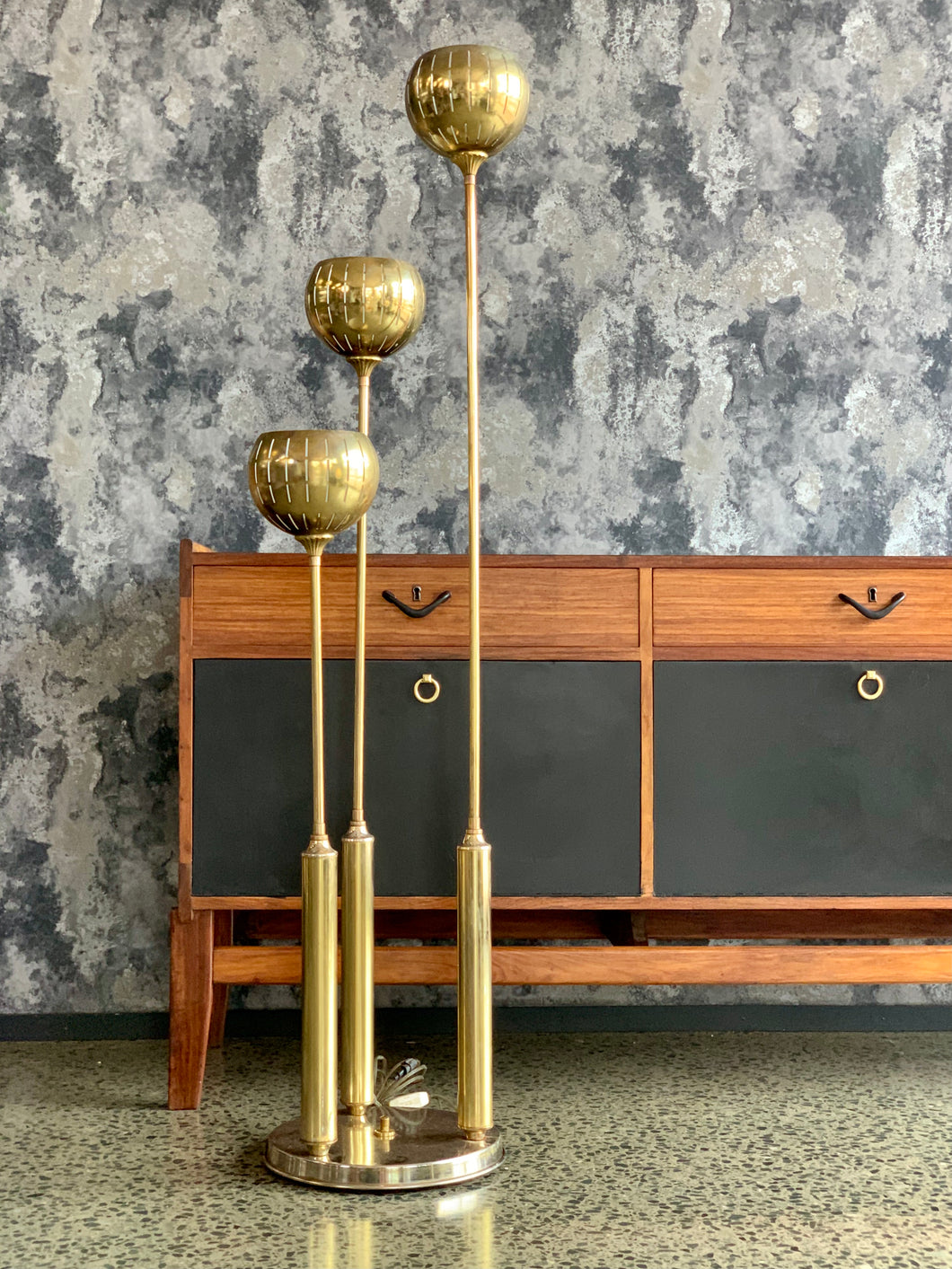 three ball floor lamp