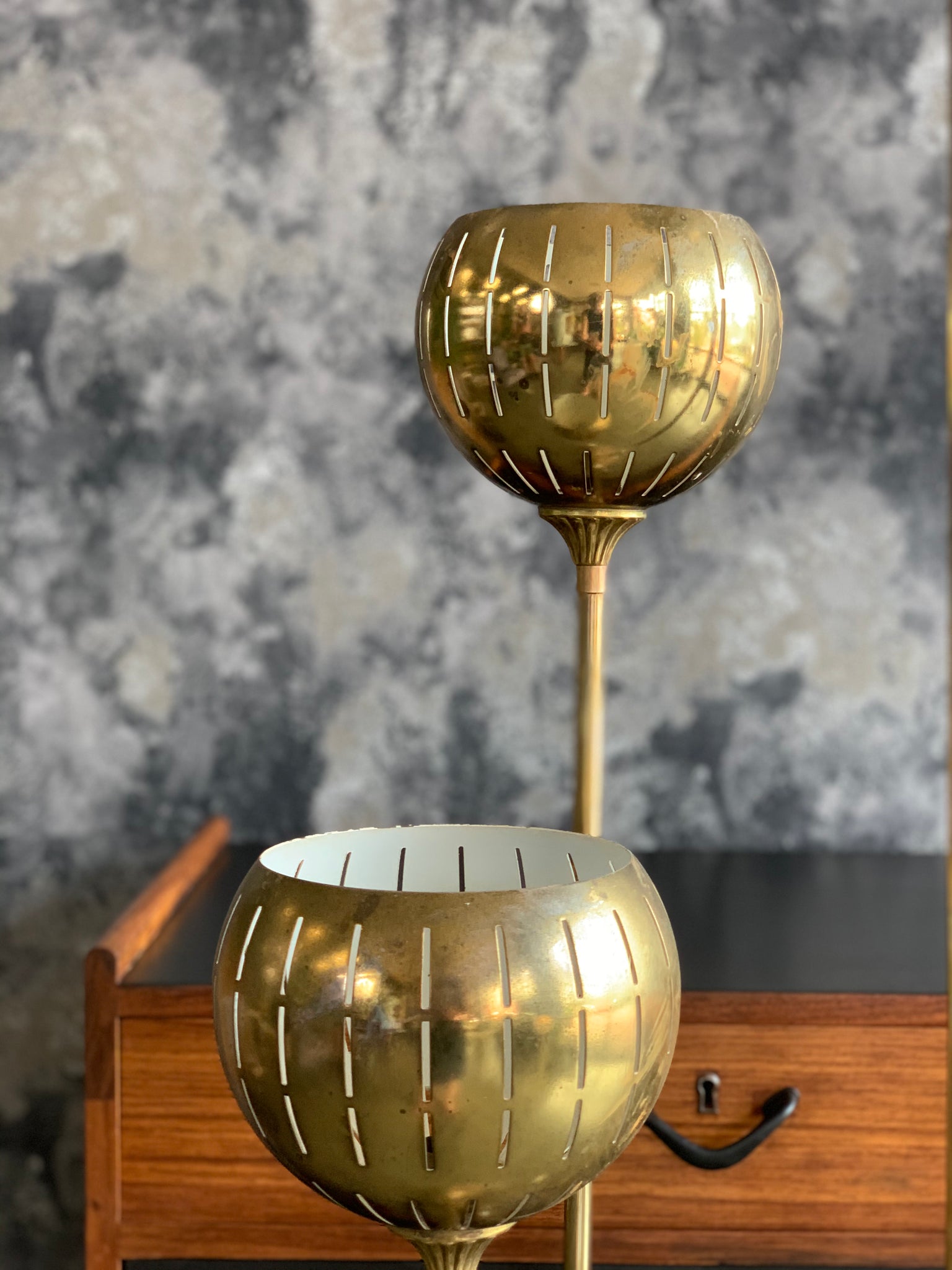 three ball floor lamp