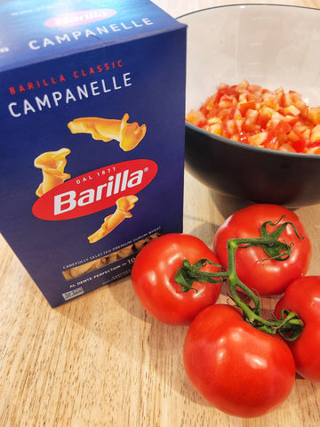 Image of Campanelle Pasta and Tomatoes