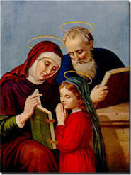 Image of Saints Joachim and Anne, with the Blessed Virgin Mary